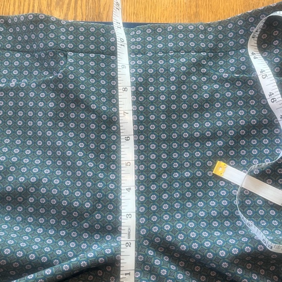 RLX Ralph Lauren Graphic Nylon Stretch Pant Size 6P Petite NWOT Teal Floral - Picture 7 of 13